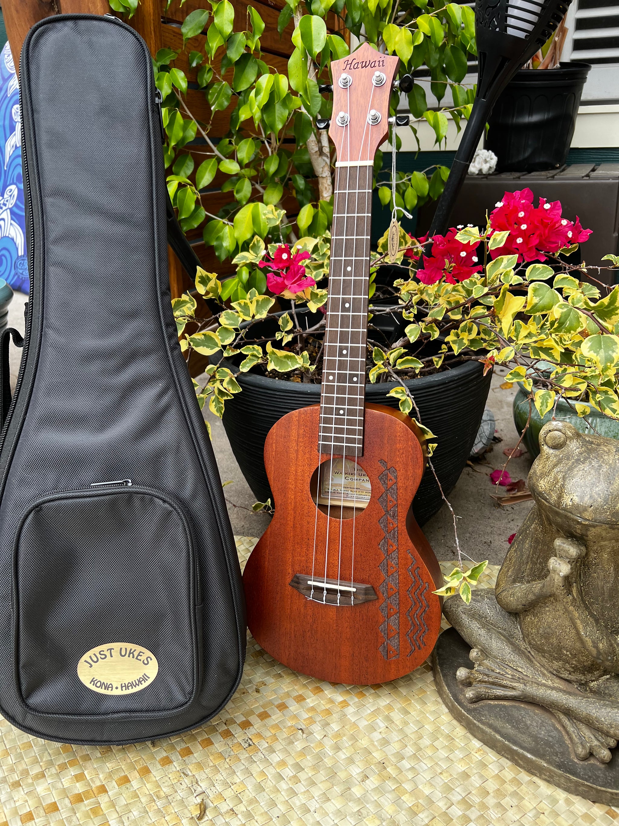 HAWAIIAN LEOLANI ウクレレ Leolani 4 String Soprano Hawaiian Koa Pineapple TUX Finish